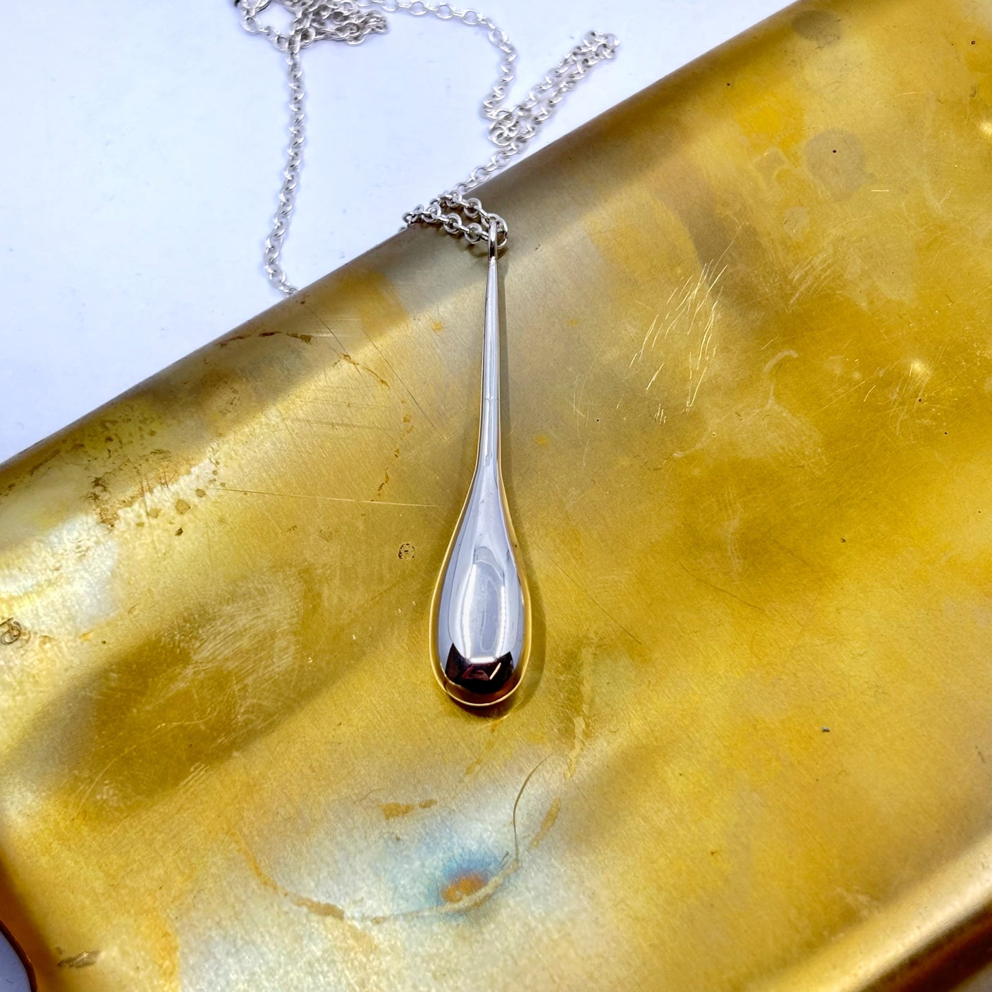 long raindrop pendant