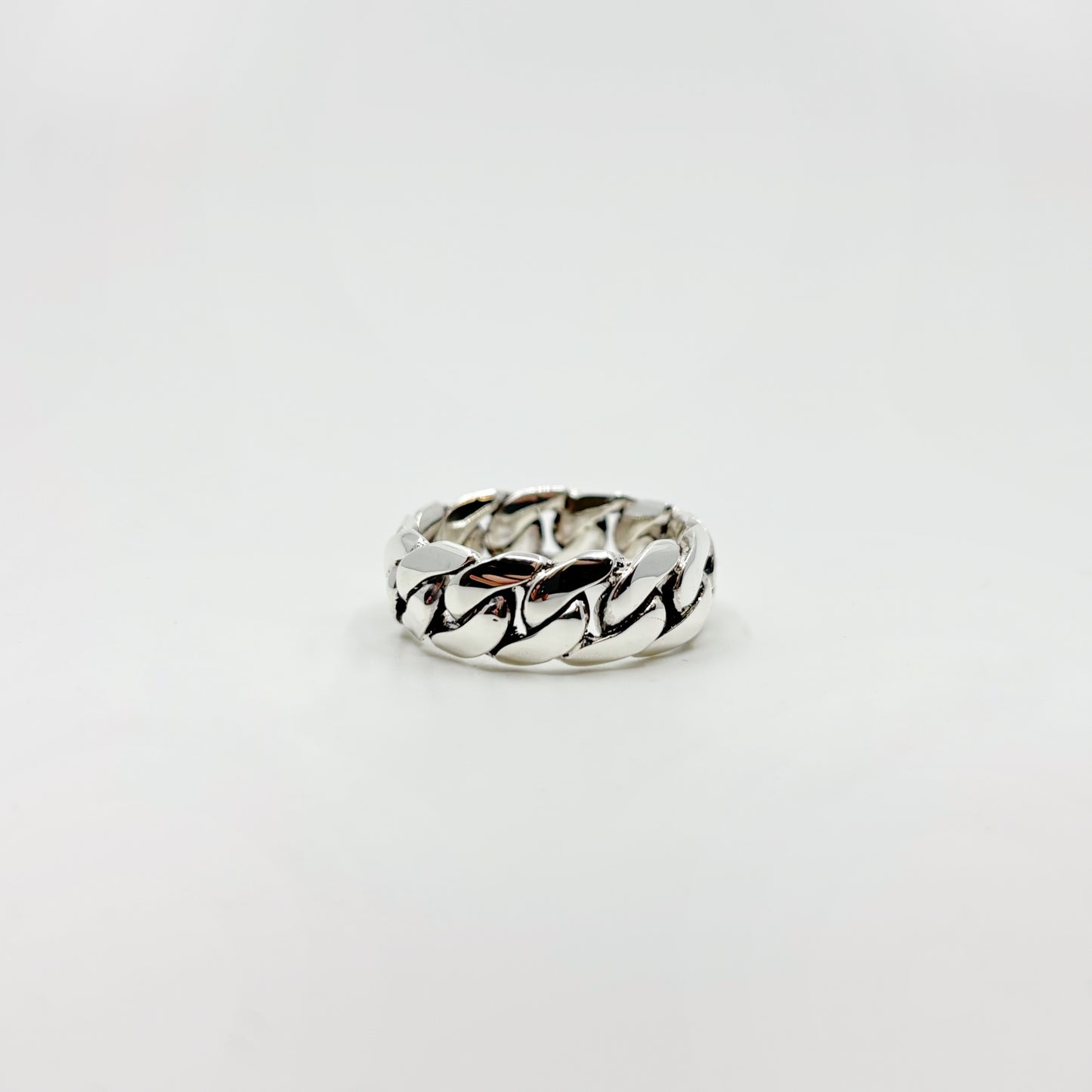 8mm Cuban link ring