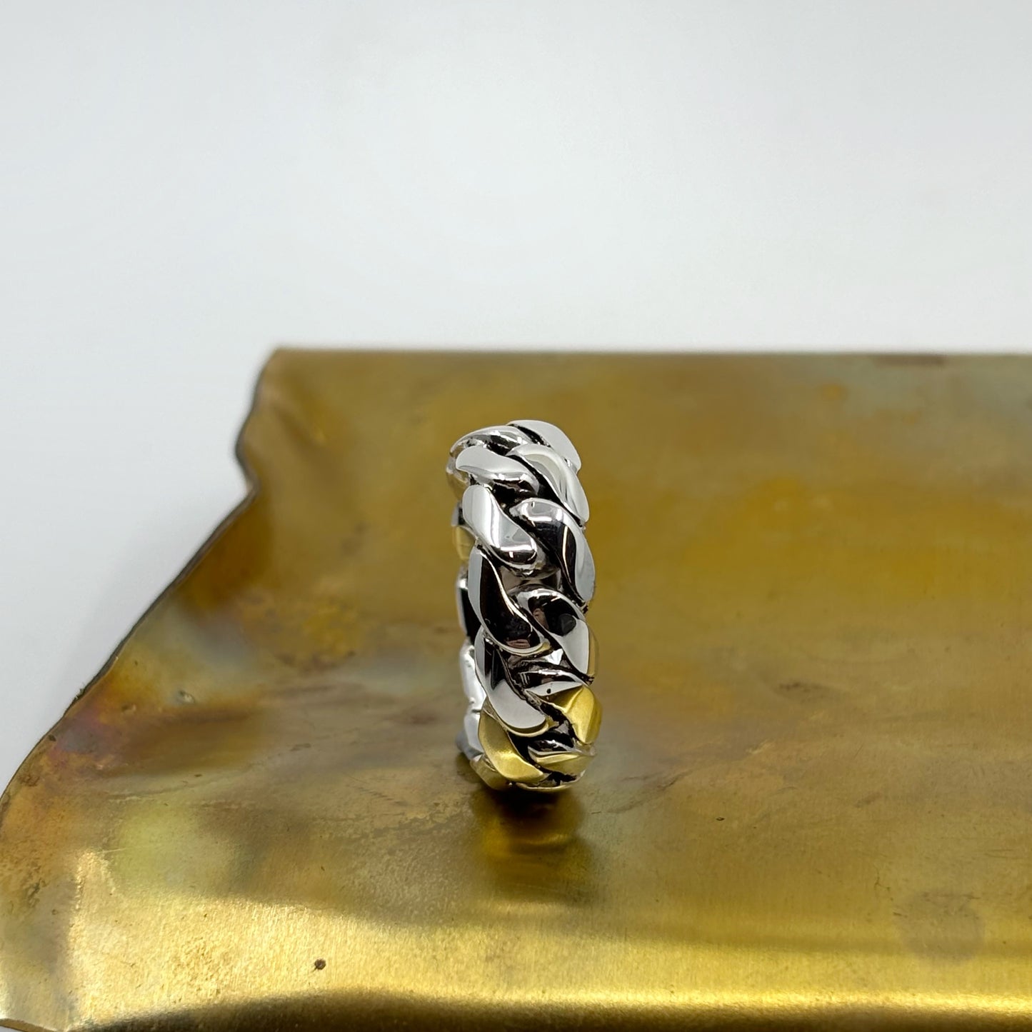 8mm Cuban link ring