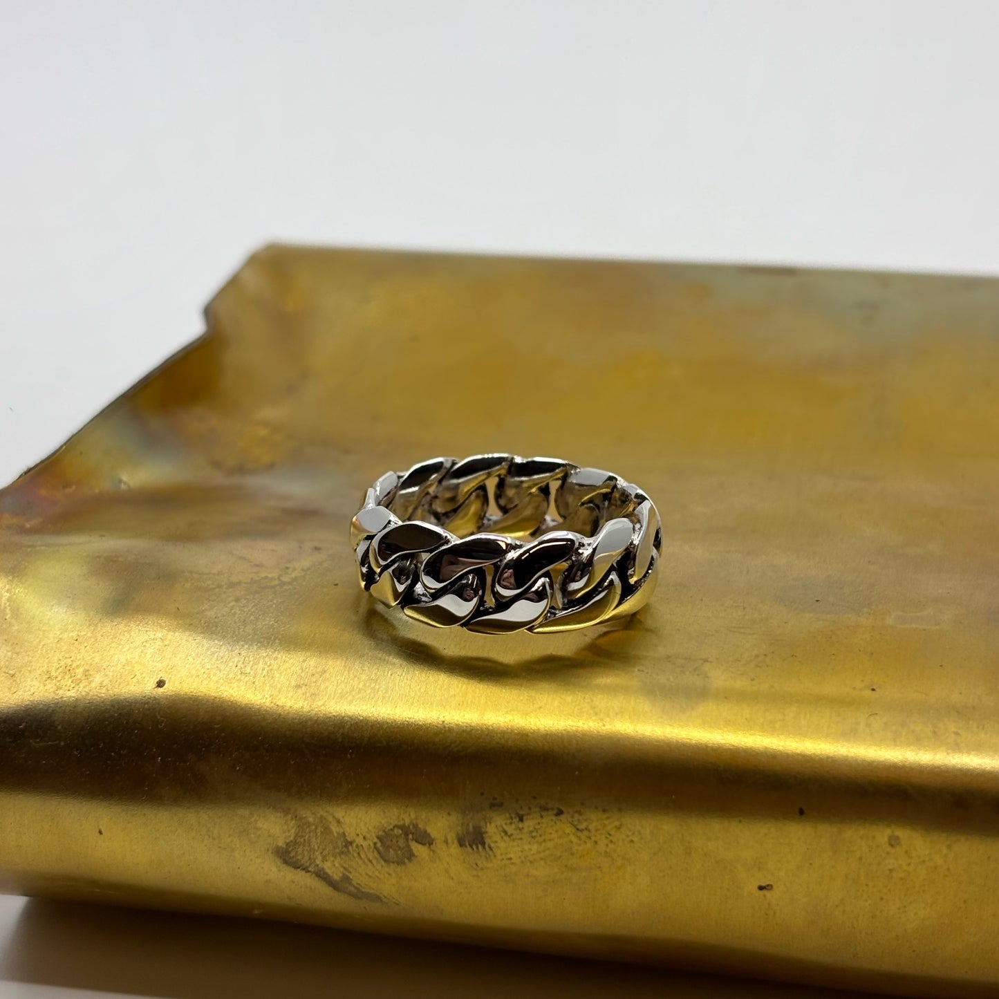 8mm Cuban link ring